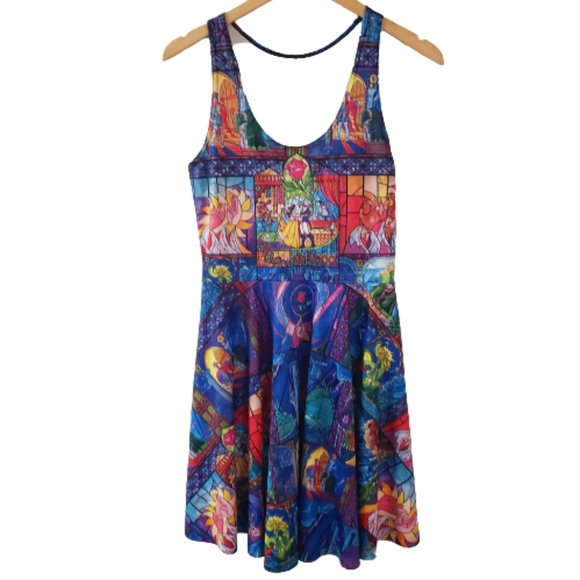 Disney x BlackMilk Beauty & The Beast Skater Dress - Picture 4 of 9